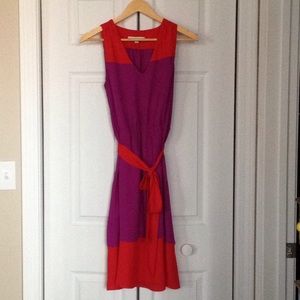 Loft - Mid length color block loft dress
